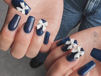 ブラン(Blanc)/ワンカラー×リボン