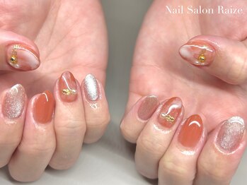 ライズ 本町店(Raize)/ニュアンスネイル/オレンジ