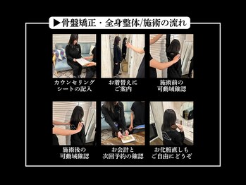 カラダコンシェルジュN(KARADAコンシェルジュN)/骨盤矯正、美容整体の流れ