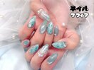 夏定番マーメイドネイル【池袋】