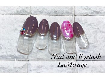 ネイルサロン ラミラージュ/丸フレンチネイル