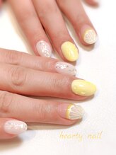 ハーティーネイル hearty nail 溝の口店/レモンネイル