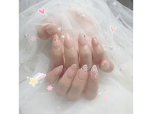 ブリー(Brille)/手書きリボンネイル