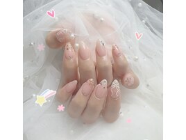 手書きリボンネイル