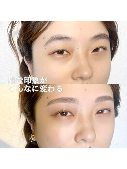 アイル(I’LL)/眉ワックスで平行アーチ眉