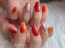 ネイルアンドアイラッシュ ハル(HALU)の雰囲気（シンプルアート☆他80種以上/モヤモヤもあります♪）