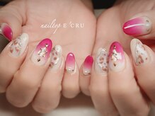 ネイルトップエクル(nail top E CRU)/レオパード