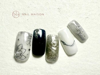 ネイルメゾン 梅田(NAIL MAISON)/和柄フラワーミラー