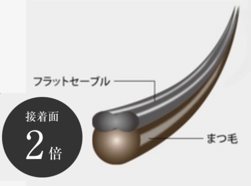 【オフ無料】フラットセーブルラッシュ　上80本まで　￥4600