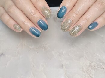 アオネイル(青桜 ao_nail_)/《人気No.1》マグネットネイル