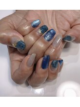 クリスタルネイルサロン(Crystal Nail)/海ネイル　波ネイル