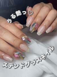 ステンドグラスネイル