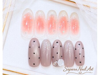 津田沼ネイルサロン サパラ(sapara)/プラチナ定額☆¥6,899 100種☆