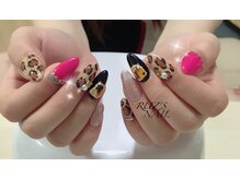 ラズネイル(RUZ'S NAIL)/【秋本】秋ネイルレオパード