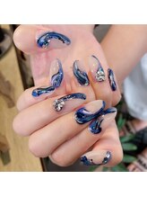 トータルサロン 白べぇーっ プラス/☆ブルーネイル☆