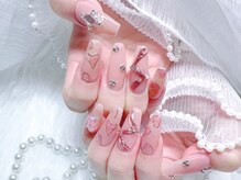 メイク 池袋(Meik)/ハートネイル冬