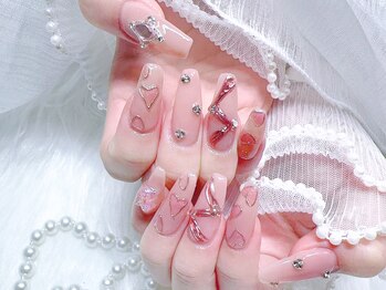 メイク 池袋(Meik)/ハートネイル冬