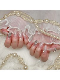 10本長さだしちゅるん綺麗めnail
