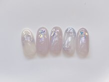 エヌワイ(Ny)/手書き　梅雨ネイル