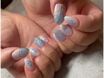 ネイルアンドアイラッシュスタジオ シュシュ(chouchou)の写真/韓国・ワンホンdesignが大人気＊初夏に向けてキラキラ可愛いパーツも幅広くご用意☆長さだし/持ち込みも◎