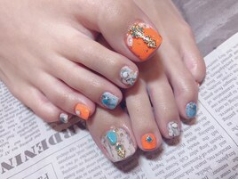 エスニックフットネイル
