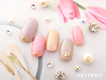 ファストネイル 立川店(FAST NAIL)/くすみ色のシックネイル