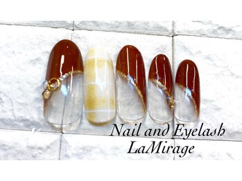 ネイルサロン ラミラージュ/チェック柄ネイル