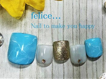 ネイルサロン フェリーチェ 東川口店(Felice)/【定額フットネイル】¥8500