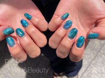 ア―ジュポシェフリル 天神西通り店(age poche Frill)/海ネイル