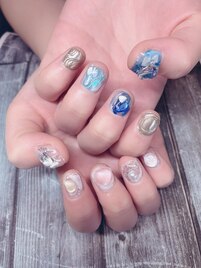 欲張りアシメネイル