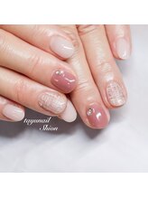 たゆ ネイル(たゆnail)/ピンクツイードネイル