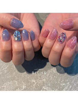 リッシュ(RICHE)/星×フラッシュアシメネイル