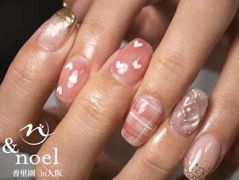 ノエル(Noel)/ハートドットキルティングネイル