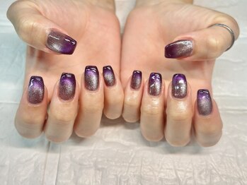 ネイルベースキュウロク(NAILBASE96)/マグネットパープルグラデ