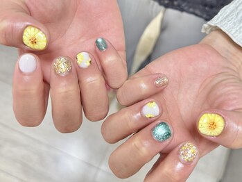 ヒラソルネイル(Girasol nail)/シンプルアートコース