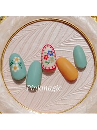 マットコート仕上げ☆刺繍風