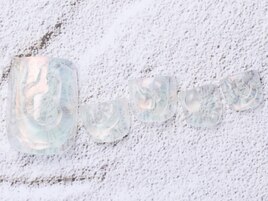 オーロラぷっくりネイル¥8000