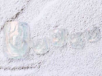 アイ ネイルズ 天神店(I nails)/オーロラぷっくりネイル¥8000