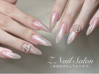 ゼットネイル(Z.Nail)の写真/【長さ出しでデザインの幅が広がる!!】1本～長さ出しOK◎貴女だけの大人ネイルで魅力を最大限に引き出す♪