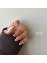 ヌーヴ(NOUVE)/White mirror nail