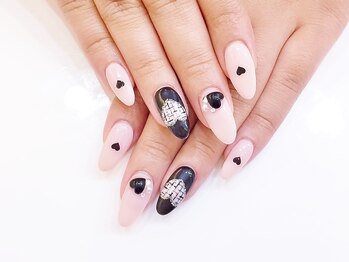 ネイルコレクション ベビーピンク(Baby Pink)/ジェル放題/くり抜きツイード