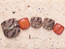 アイネイルズ 町田店(I nails)/ゼブラフット8480円