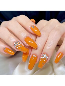 ソラール(SOLAR)/オレンジ☆ネイル