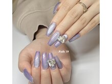 ネイルズサンキュー(Nails 39)/長さ&マグネット+アート2本