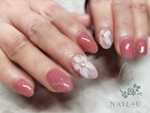 ネイルプラスユウ(NAIL+U)/3月桜ネイル