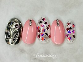 ピンク×ホログラム