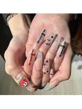 ゴレラ(gorella)/推しネイル/赤/青/キャラ