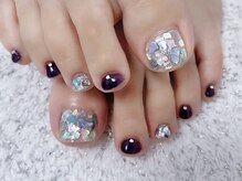 ディアリーネイル(Dearly Nail)/【フット】シェル＆パープル