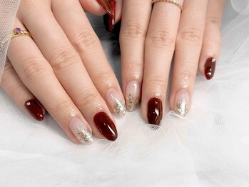 バタフライ 津田沼店(Butterfly)/ボルドー×ゴールドラメ★