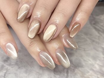 ネイルサロン オー(Oh!)/春カラー♪マグネットネイル